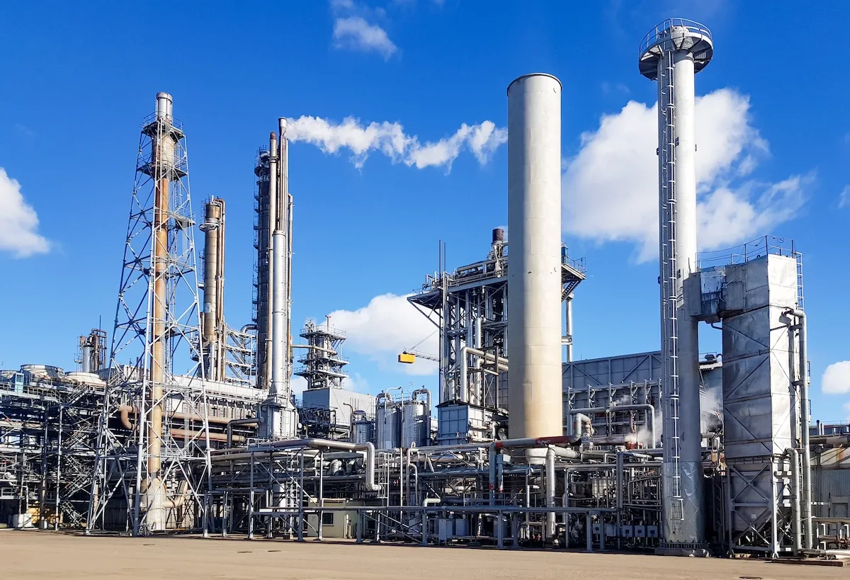 Industrial refinery infrastructure