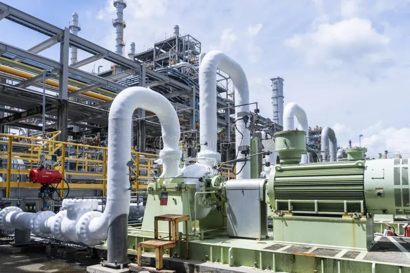 Pipe rack and valves
